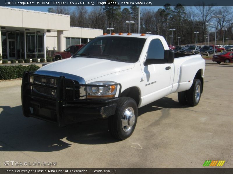 Bright White / Medium Slate Gray 2006 Dodge Ram 3500 SLT Regular Cab 4x4 Dually