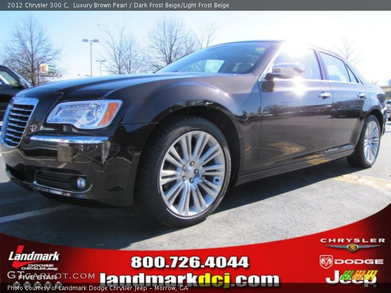 Luxury Brown Pearl / Dark Frost Beige/Light Frost Beige 2012 Chrysler 300 C