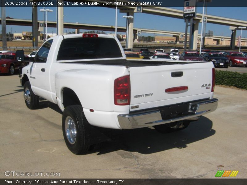 Bright White / Medium Slate Gray 2006 Dodge Ram 3500 SLT Regular Cab 4x4 Dually