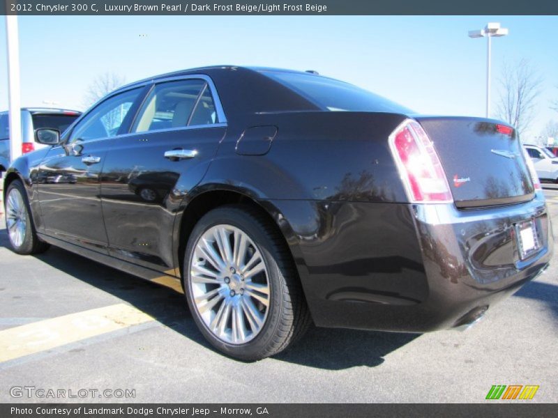 Luxury Brown Pearl / Dark Frost Beige/Light Frost Beige 2012 Chrysler 300 C