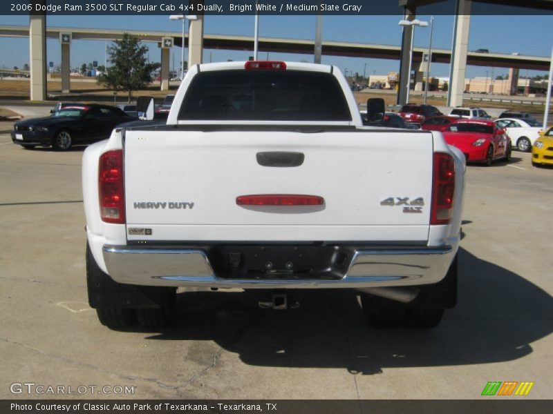 Bright White / Medium Slate Gray 2006 Dodge Ram 3500 SLT Regular Cab 4x4 Dually