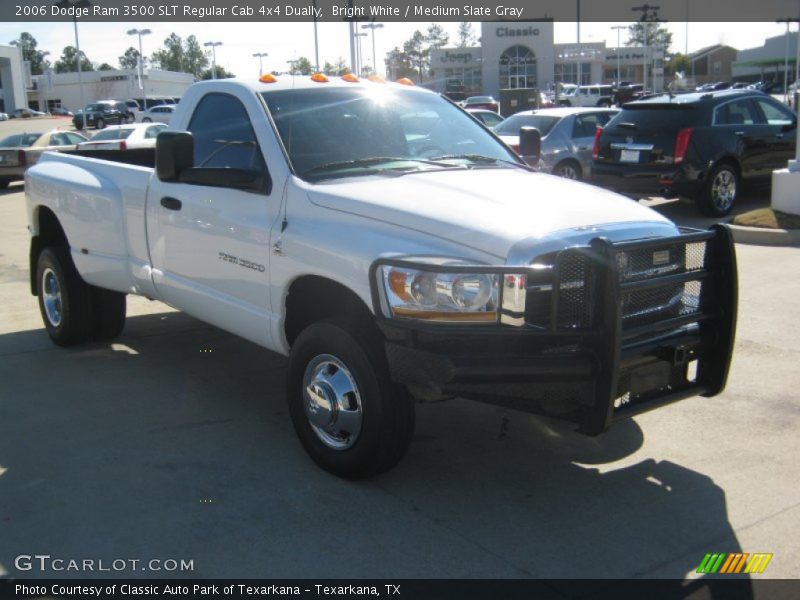 Bright White / Medium Slate Gray 2006 Dodge Ram 3500 SLT Regular Cab 4x4 Dually