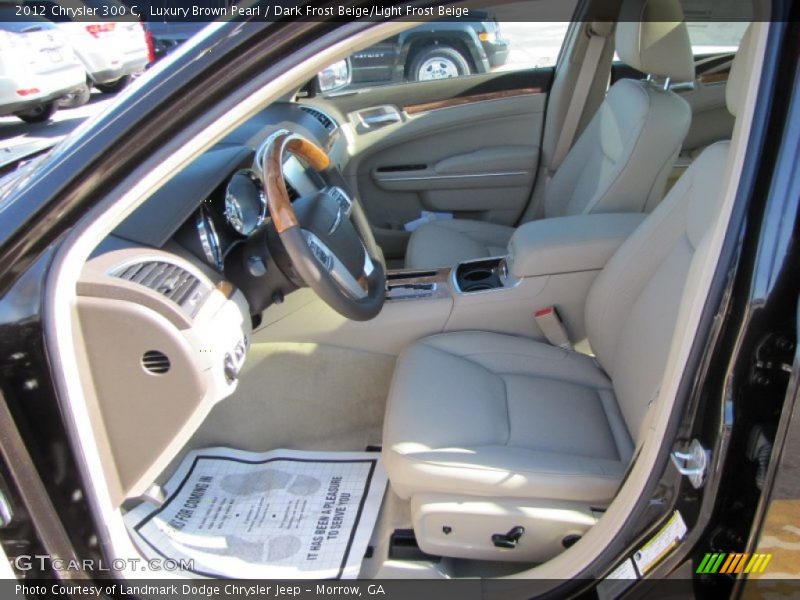 Luxury Brown Pearl / Dark Frost Beige/Light Frost Beige 2012 Chrysler 300 C