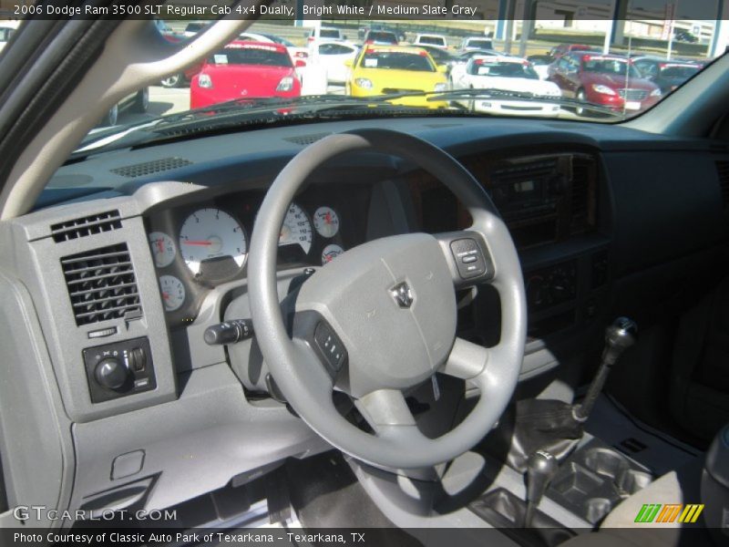 Bright White / Medium Slate Gray 2006 Dodge Ram 3500 SLT Regular Cab 4x4 Dually