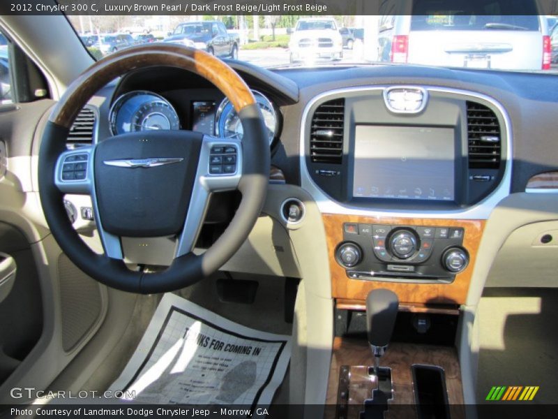 Luxury Brown Pearl / Dark Frost Beige/Light Frost Beige 2012 Chrysler 300 C
