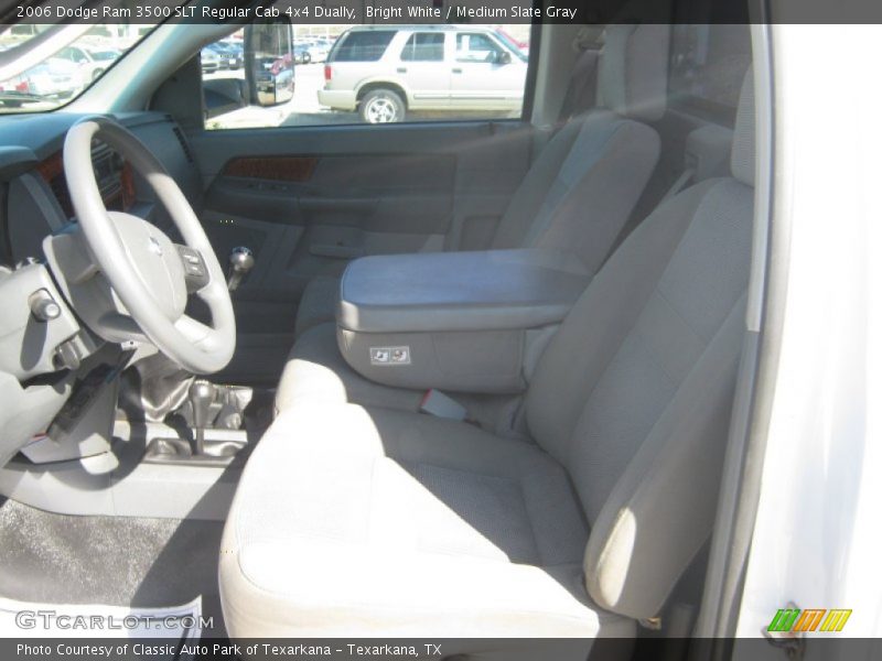 Bright White / Medium Slate Gray 2006 Dodge Ram 3500 SLT Regular Cab 4x4 Dually