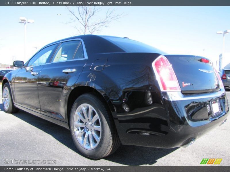 Gloss Black / Dark Frost Beige/Light Frost Beige 2012 Chrysler 300 Limited