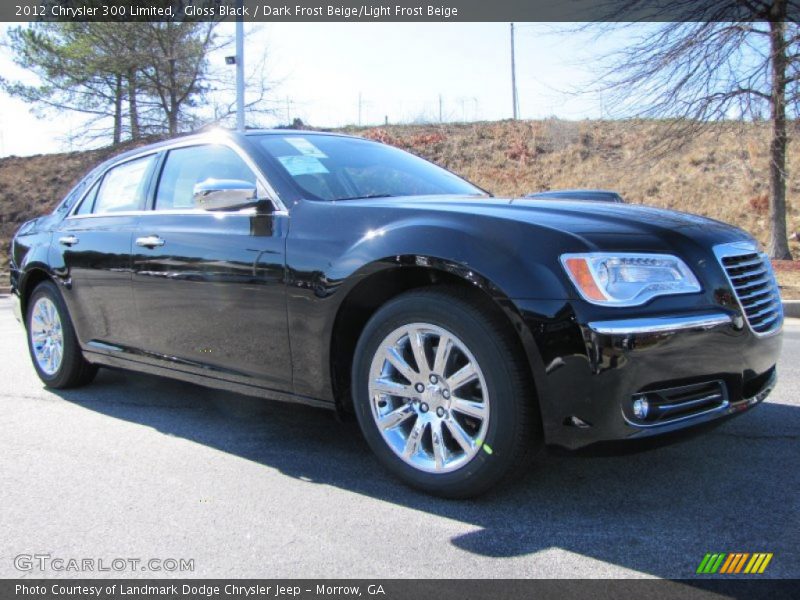 Gloss Black / Dark Frost Beige/Light Frost Beige 2012 Chrysler 300 Limited