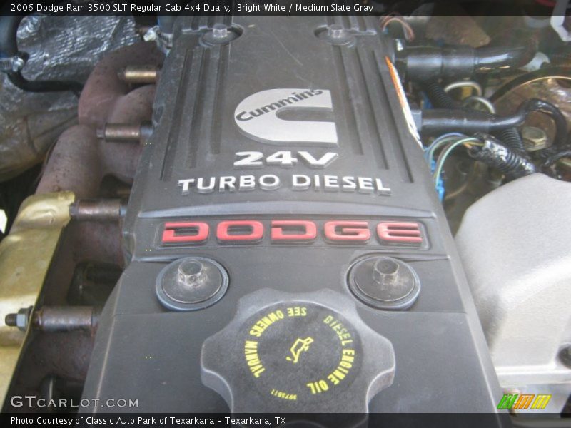 Bright White / Medium Slate Gray 2006 Dodge Ram 3500 SLT Regular Cab 4x4 Dually