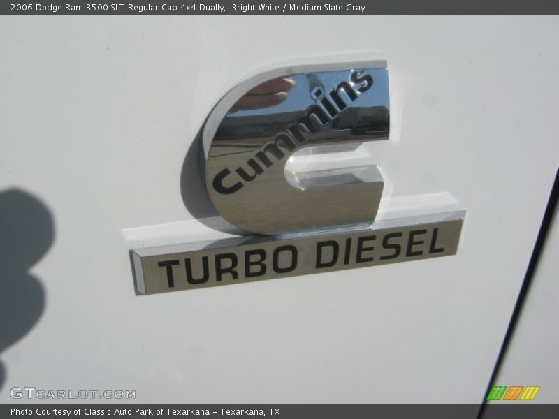 Bright White / Medium Slate Gray 2006 Dodge Ram 3500 SLT Regular Cab 4x4 Dually
