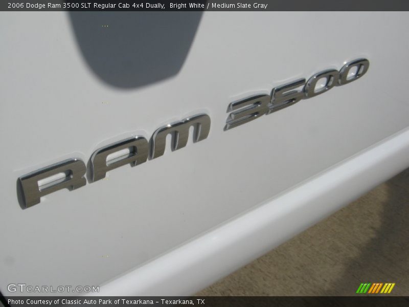 Bright White / Medium Slate Gray 2006 Dodge Ram 3500 SLT Regular Cab 4x4 Dually