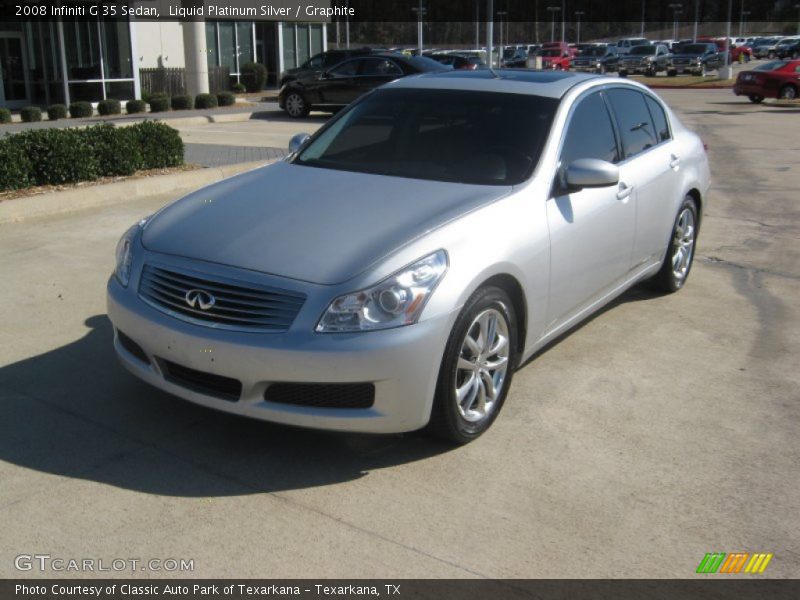 Liquid Platinum Silver / Graphite 2008 Infiniti G 35 Sedan