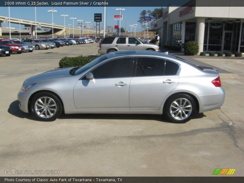 Liquid Platinum Silver / Graphite 2008 Infiniti G 35 Sedan