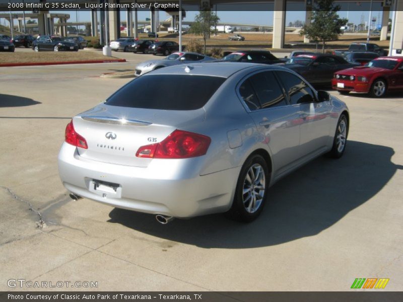 Liquid Platinum Silver / Graphite 2008 Infiniti G 35 Sedan