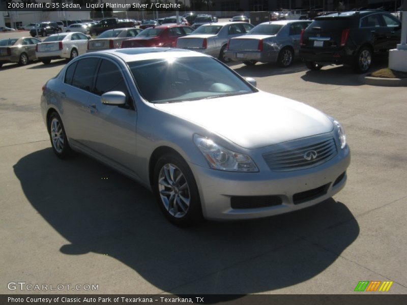 Liquid Platinum Silver / Graphite 2008 Infiniti G 35 Sedan