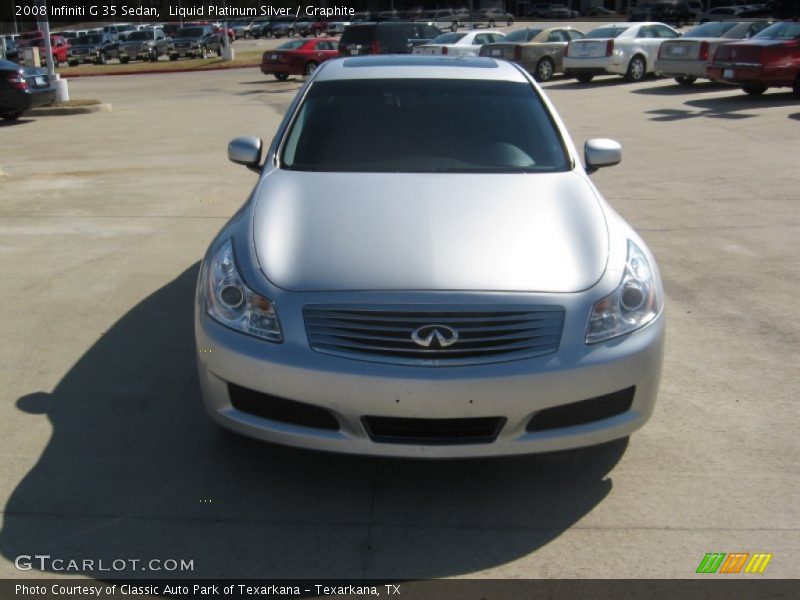 Liquid Platinum Silver / Graphite 2008 Infiniti G 35 Sedan