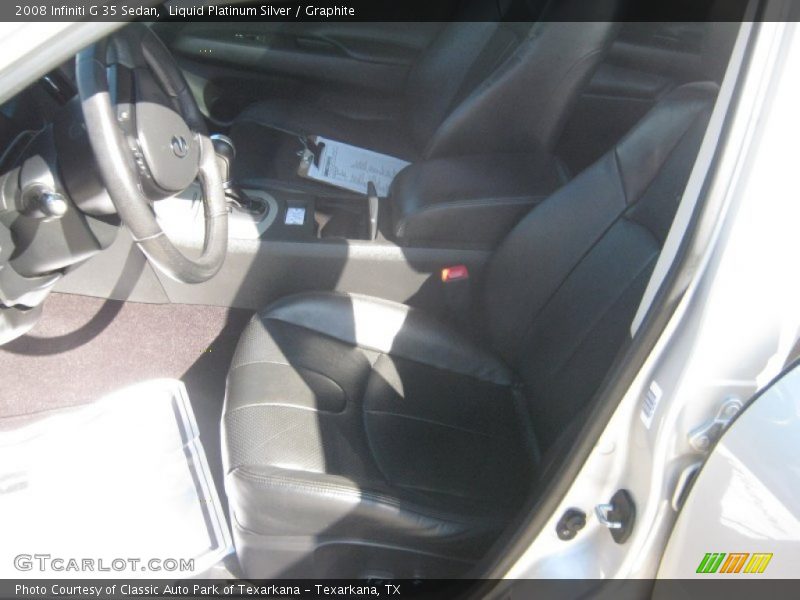 Liquid Platinum Silver / Graphite 2008 Infiniti G 35 Sedan