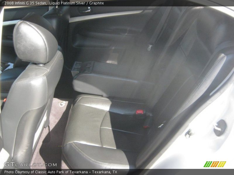 Liquid Platinum Silver / Graphite 2008 Infiniti G 35 Sedan