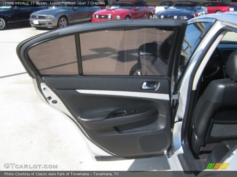 Liquid Platinum Silver / Graphite 2008 Infiniti G 35 Sedan