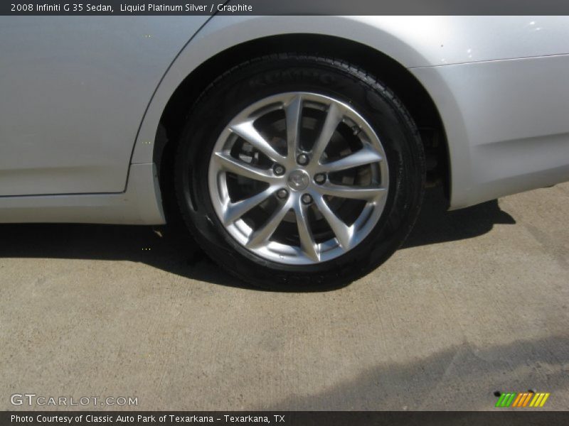 Liquid Platinum Silver / Graphite 2008 Infiniti G 35 Sedan