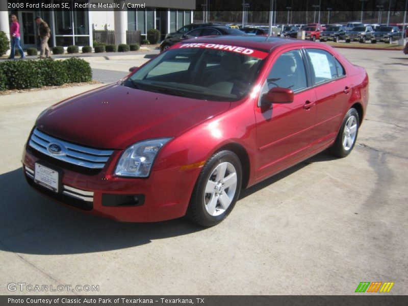 Redfire Metallic / Camel 2008 Ford Fusion SE