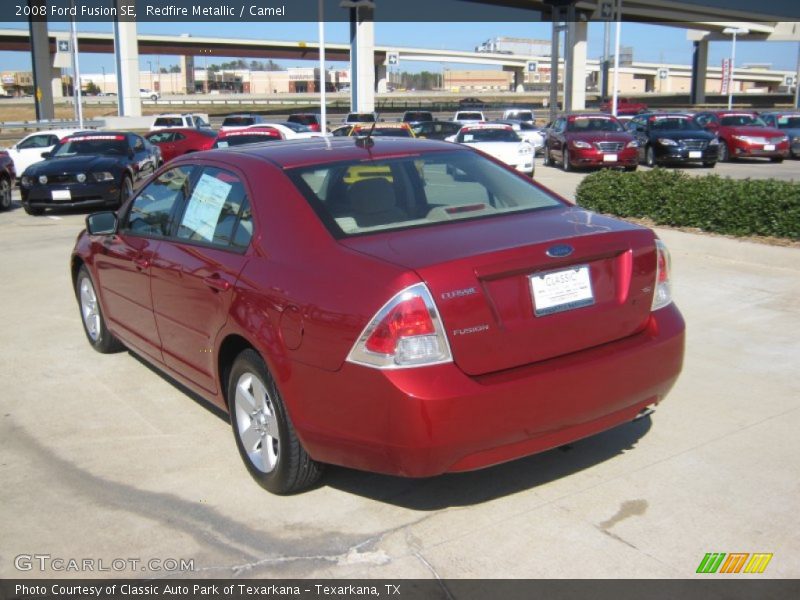 Redfire Metallic / Camel 2008 Ford Fusion SE