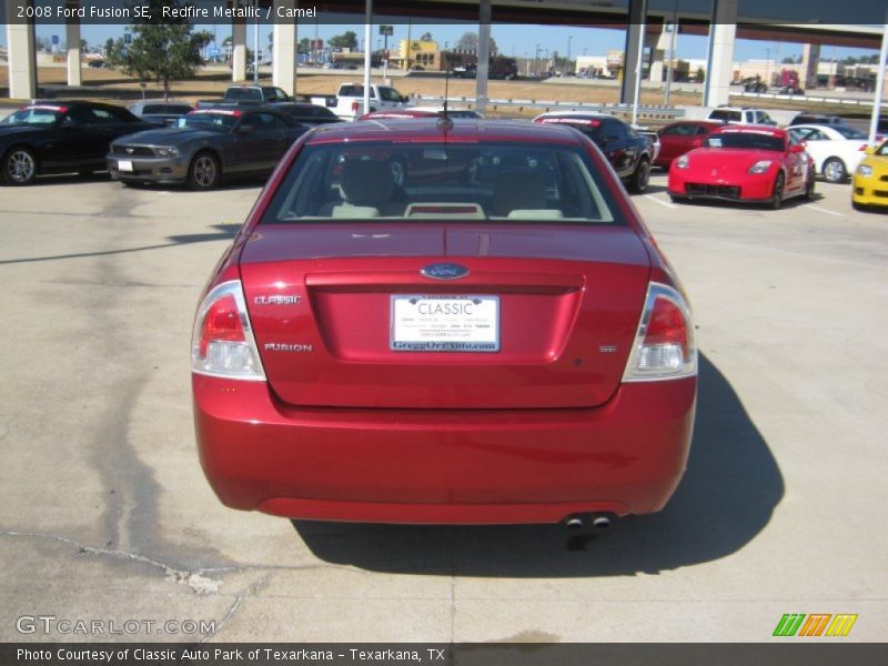 Redfire Metallic / Camel 2008 Ford Fusion SE
