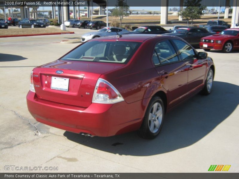 Redfire Metallic / Camel 2008 Ford Fusion SE