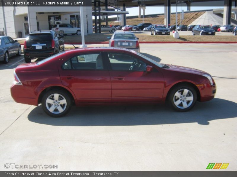Redfire Metallic / Camel 2008 Ford Fusion SE