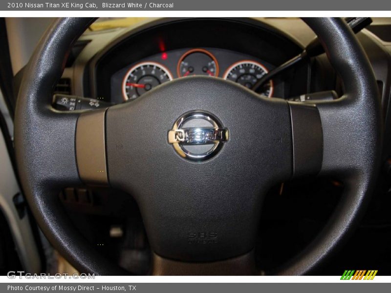 Blizzard White / Charcoal 2010 Nissan Titan XE King Cab