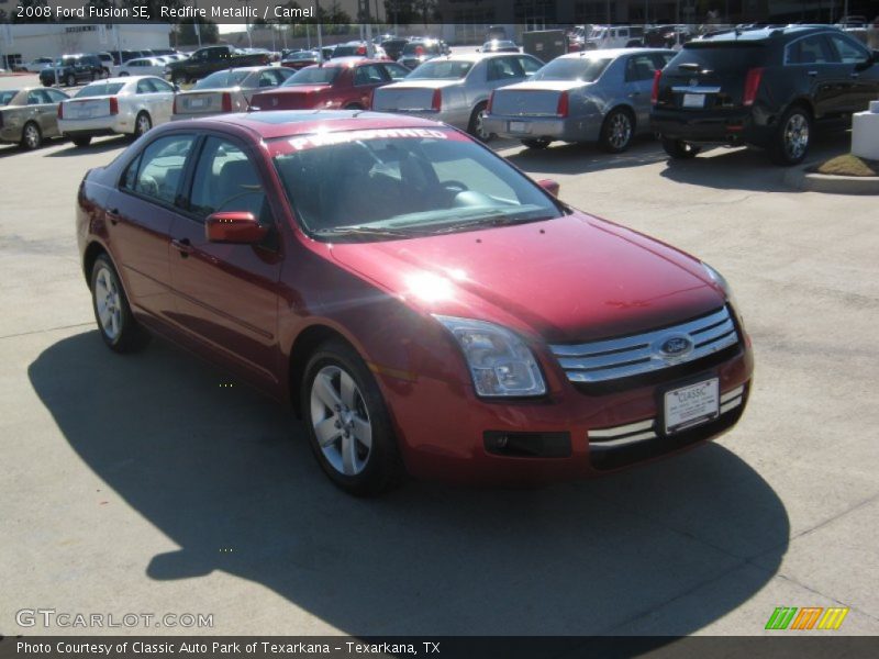 Redfire Metallic / Camel 2008 Ford Fusion SE