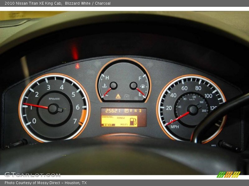 Blizzard White / Charcoal 2010 Nissan Titan XE King Cab