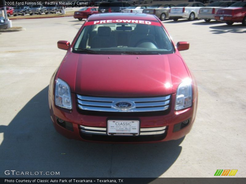 Redfire Metallic / Camel 2008 Ford Fusion SE