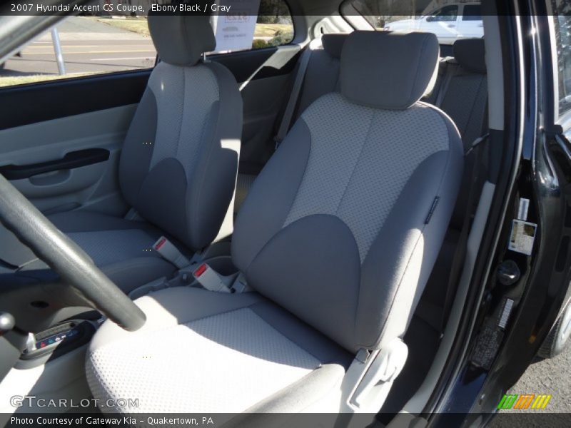 Ebony Black / Gray 2007 Hyundai Accent GS Coupe