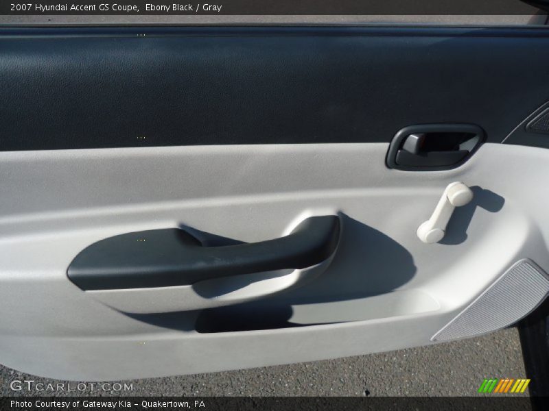 Ebony Black / Gray 2007 Hyundai Accent GS Coupe