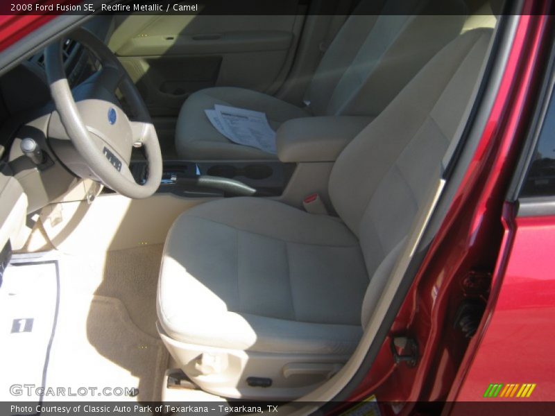 Redfire Metallic / Camel 2008 Ford Fusion SE