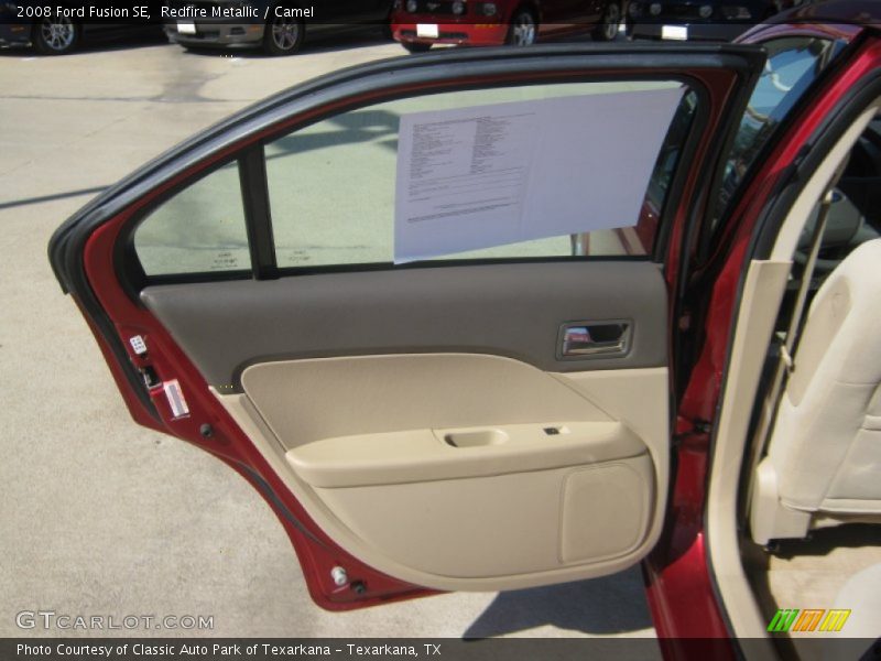 Redfire Metallic / Camel 2008 Ford Fusion SE