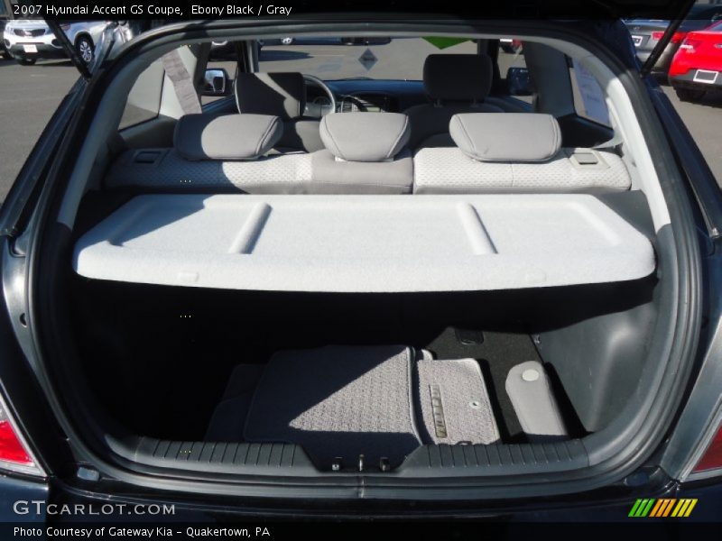 Ebony Black / Gray 2007 Hyundai Accent GS Coupe