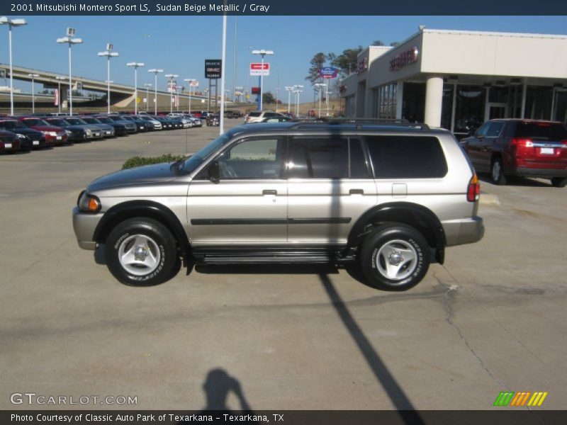 Sudan Beige Metallic / Gray 2001 Mitsubishi Montero Sport LS