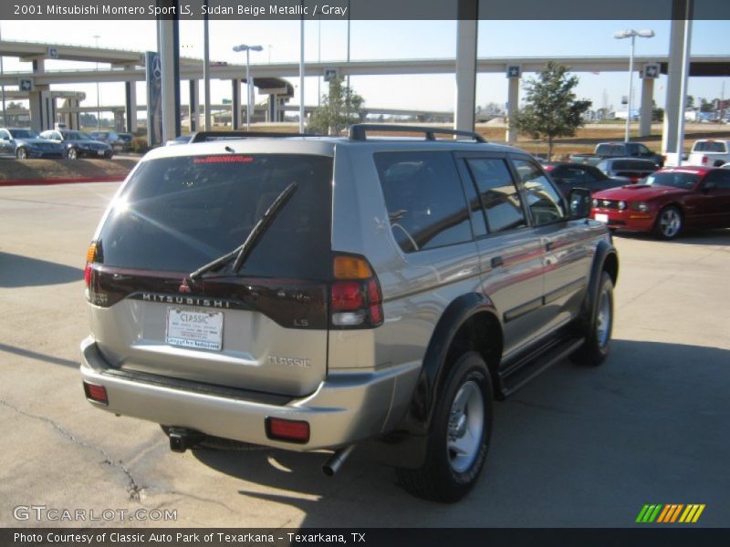 Sudan Beige Metallic / Gray 2001 Mitsubishi Montero Sport LS