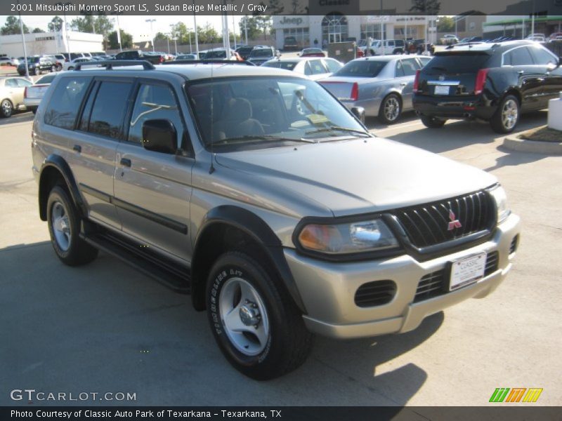 Sudan Beige Metallic / Gray 2001 Mitsubishi Montero Sport LS