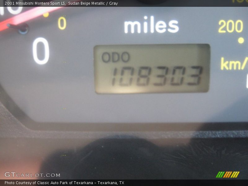 Sudan Beige Metallic / Gray 2001 Mitsubishi Montero Sport LS