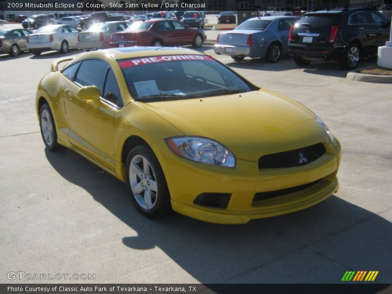 Solar Satin Yellow / Dark Charcoal 2009 Mitsubishi Eclipse GS Coupe