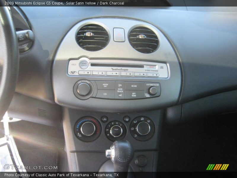 Controls of 2009 Eclipse GS Coupe