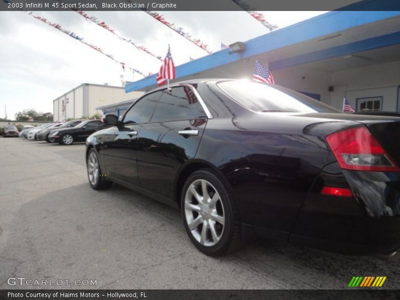 Black Obsidian / Graphite 2003 Infiniti M 45 Sport Sedan