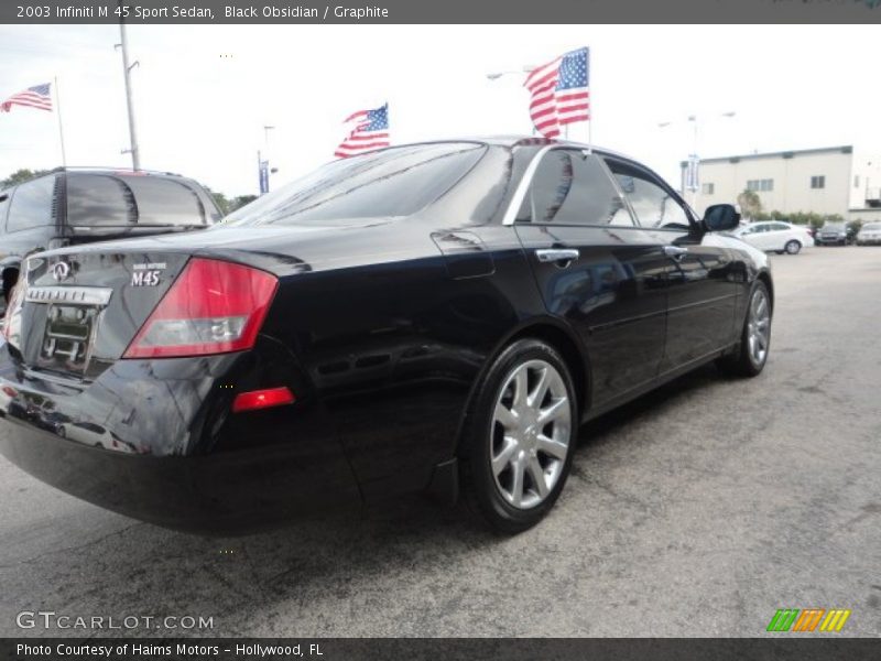 Black Obsidian / Graphite 2003 Infiniti M 45 Sport Sedan