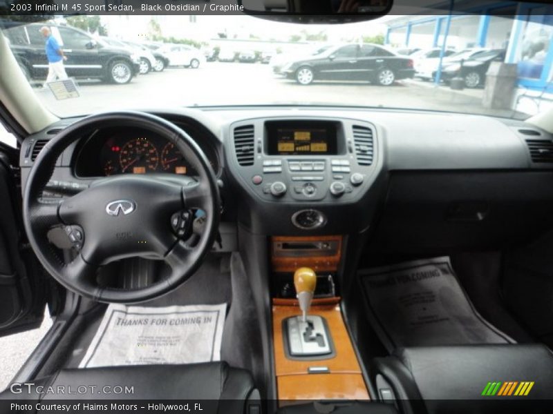 Black Obsidian / Graphite 2003 Infiniti M 45 Sport Sedan