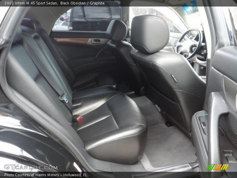 Black Obsidian / Graphite 2003 Infiniti M 45 Sport Sedan