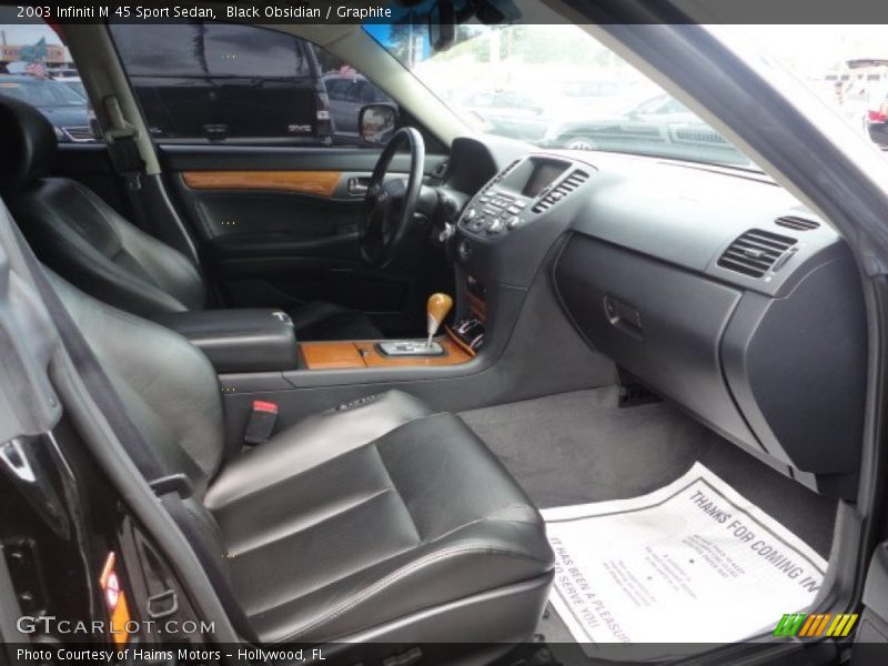 Black Obsidian / Graphite 2003 Infiniti M 45 Sport Sedan