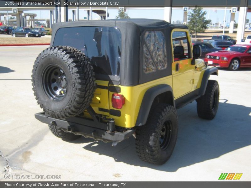 Solar Yellow / Dark Slate Gray 2006 Jeep Wrangler Sport 4x4